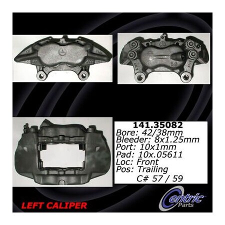 Centric Semi-Loaded Brake Caliper, Parts, 141.35082 141.35082